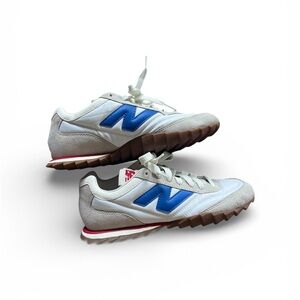New Balance RC30 White and Blue Athletic Shoes